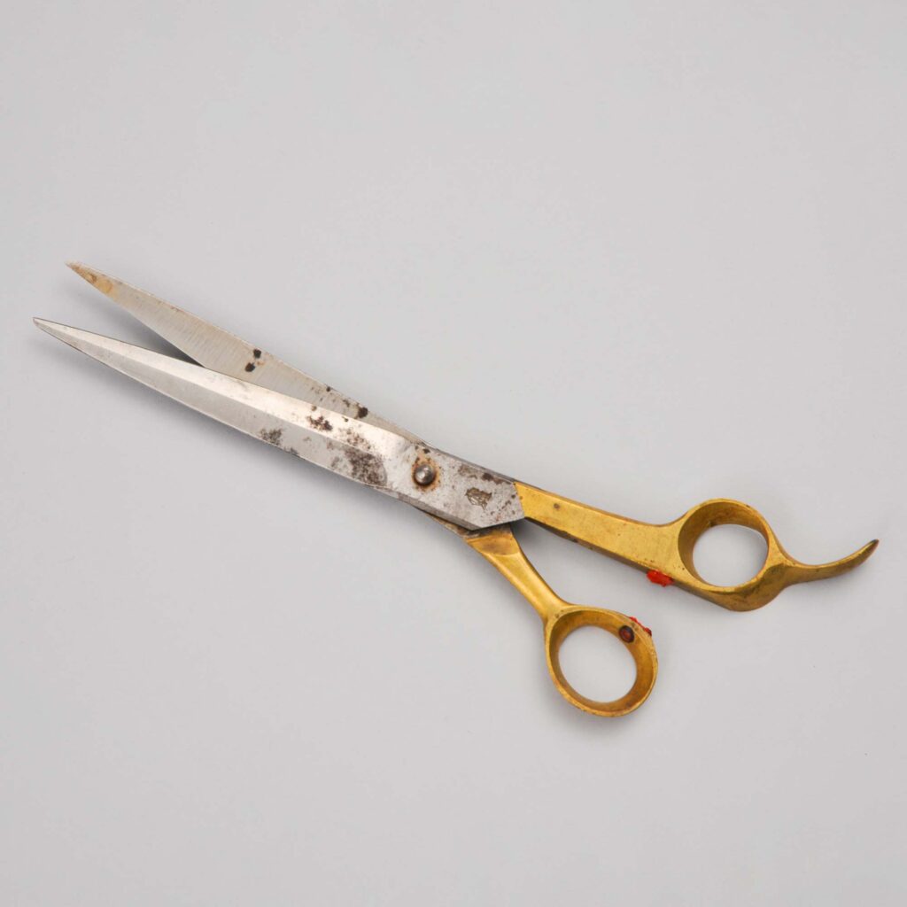 芝山兼太郎先生愛用の鋏　松村重貴智氏（東京）寄贈