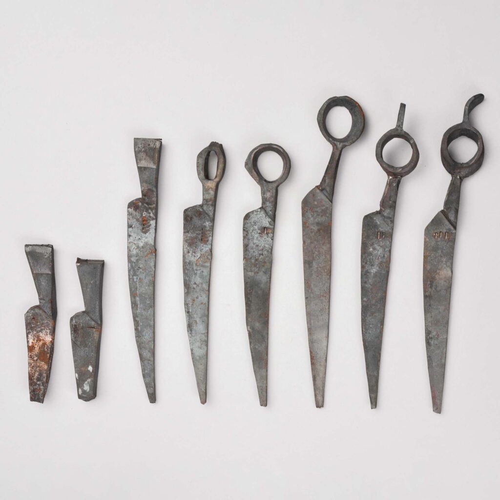 調髪鋏 製作過程標本 松村重貴智氏（東京）寄贈